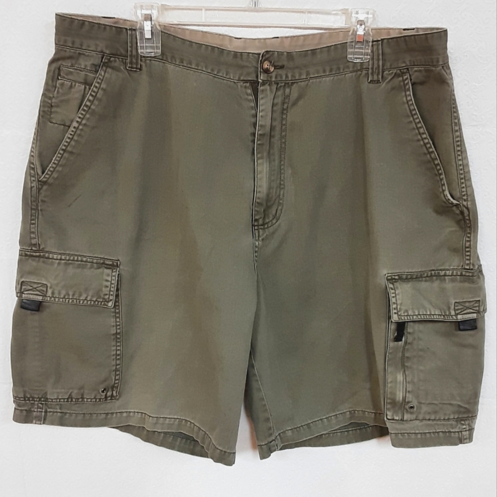 Olive Green Cargo Shorts